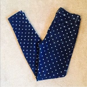 ❗️Bebe Polka Dot Premium Denim